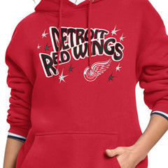 Detroit Red Wings Starter Women's Fireworks Fleece Hoodie Red