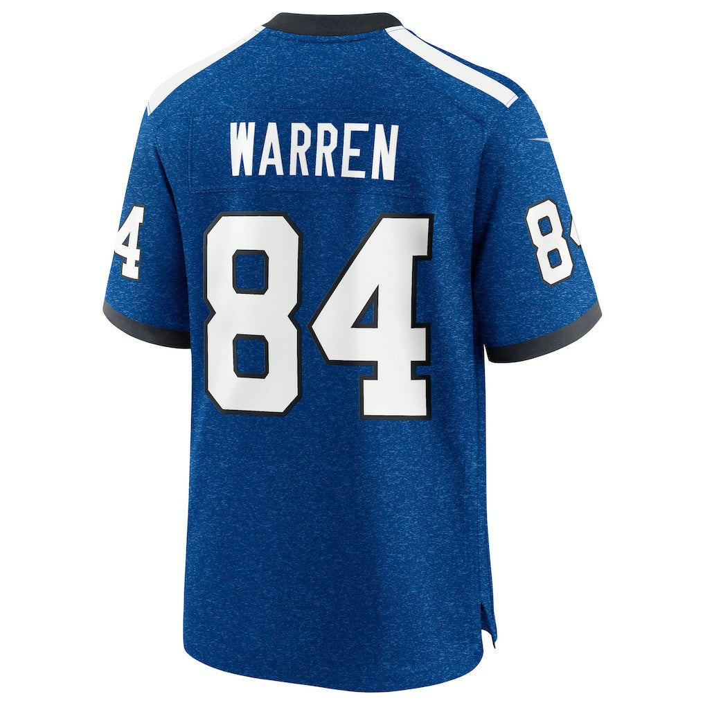 Tyler Warren Indianapolis Colts Alternate 2 Indiana Nights Game Jersey - Heather Royal
