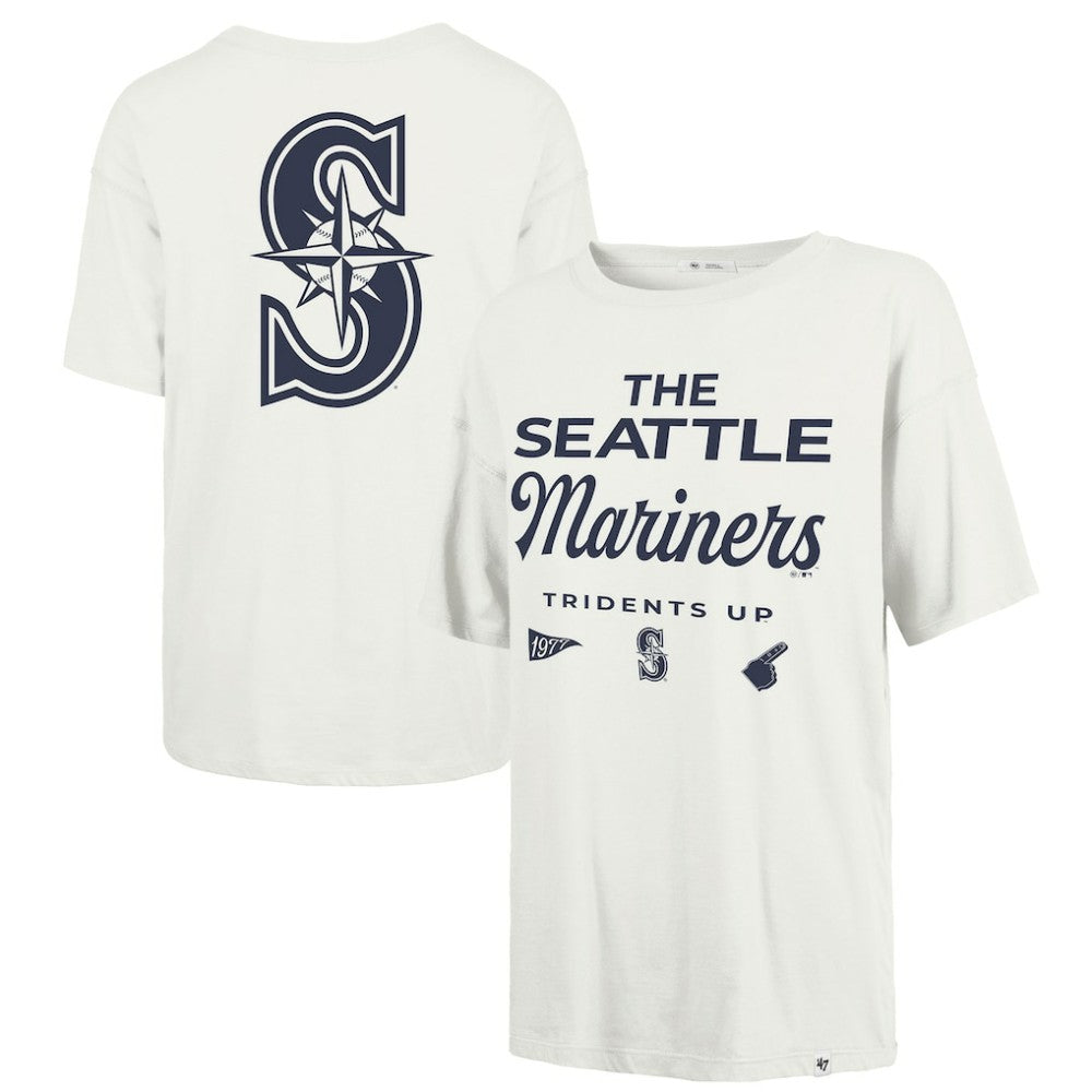 Seattle Mariners Women's Show Off Boyfriend T-Shirt White | 47 brand