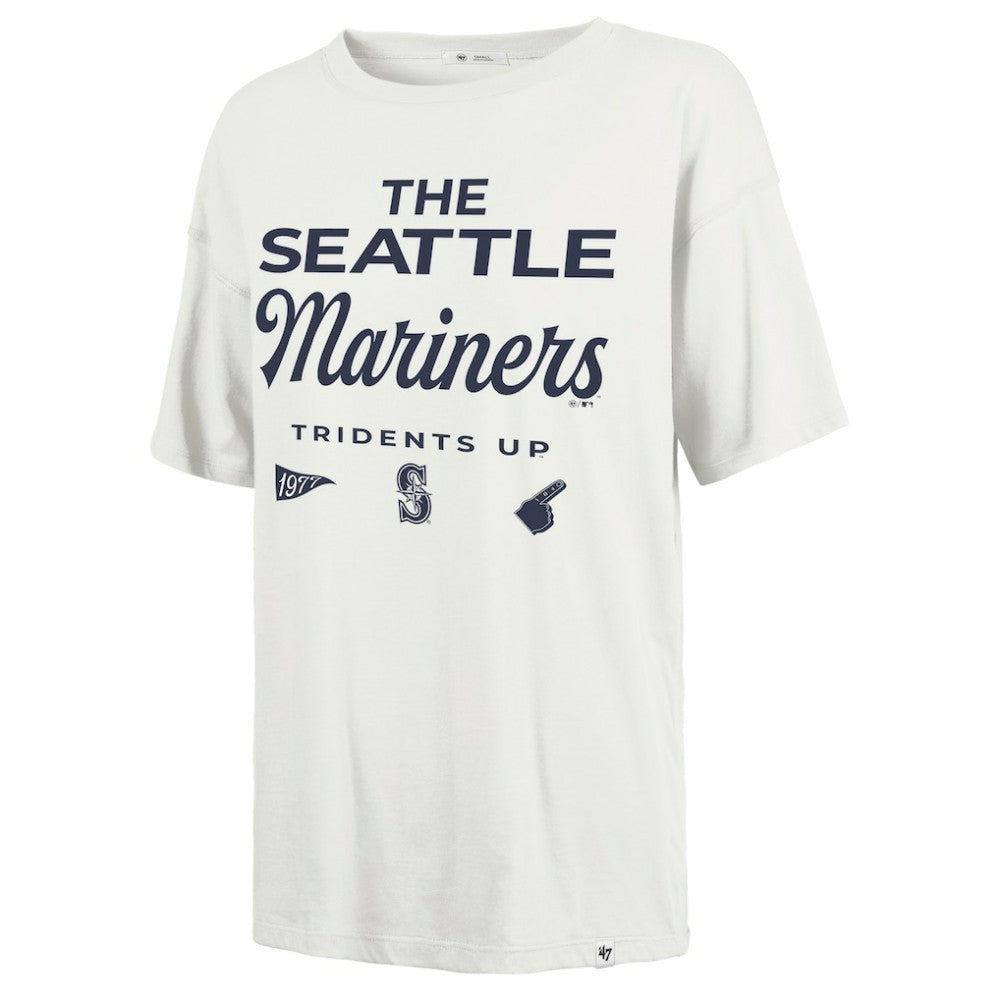 Seattle Mariners Women's Show Off Boyfriend T-Shirt White | 47 brand