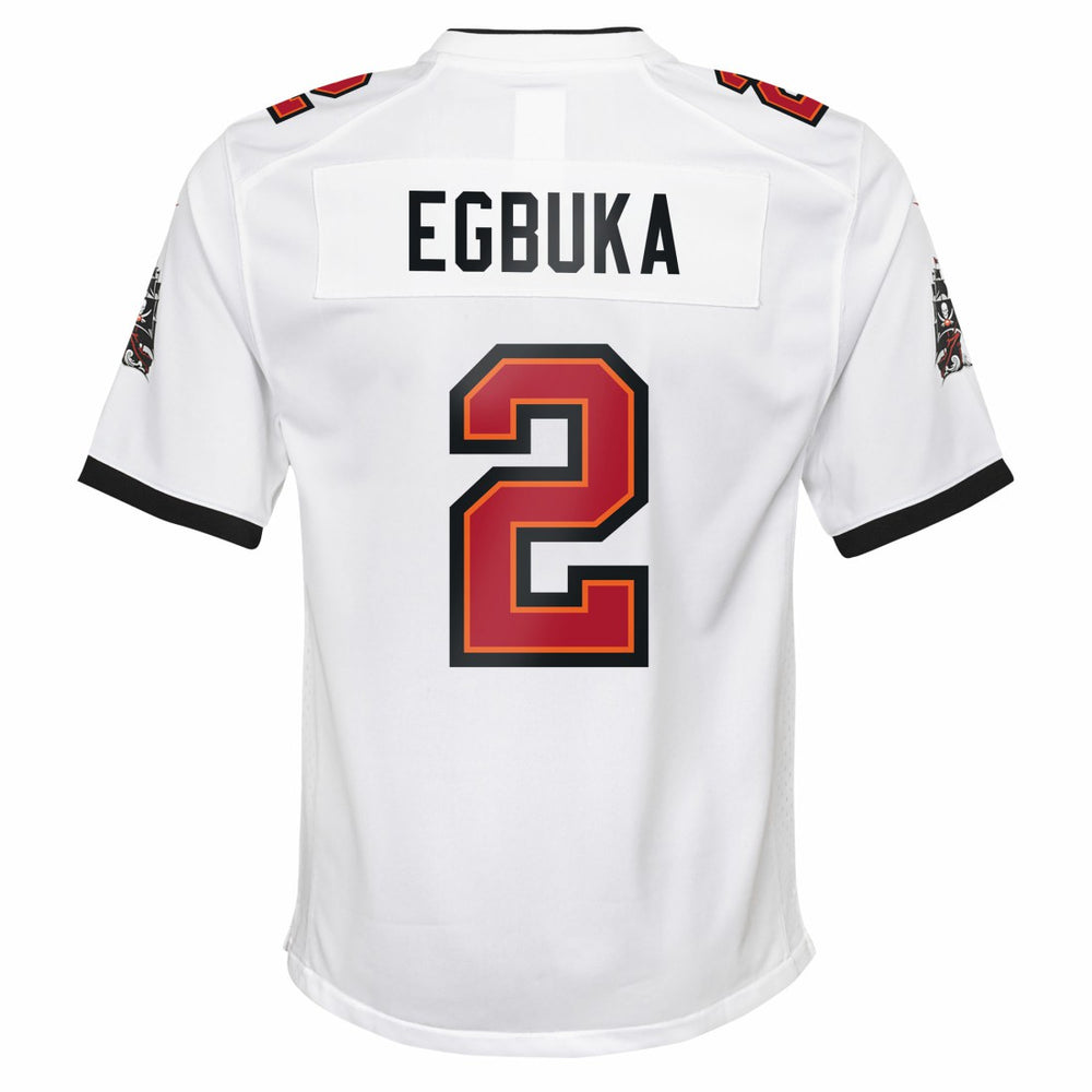 Emeka Egbuka Tampa Bay Buccaneers Youth White Game Jersey - White