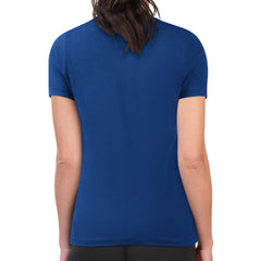 New York Rangers G-III 4Her by Carl Banks Women's Super-Slim Lightweight Pinstripe Circle Graphic T-Shirt Royal