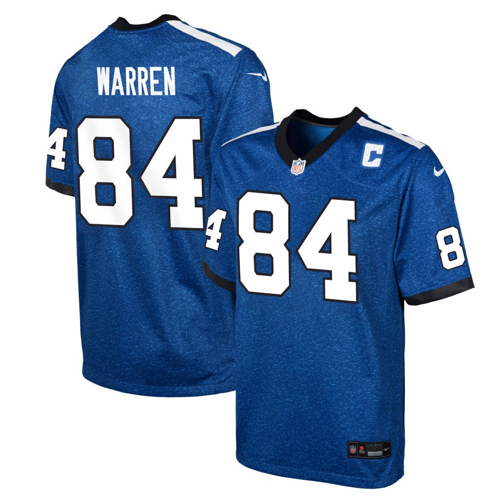 Tyler Warren Indianapolis Colts Youth Alternate 2 Game Jersey - Royal