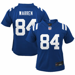 Tyler Warren Indianapolis Colts Preschool Team Game Jersey - Royal