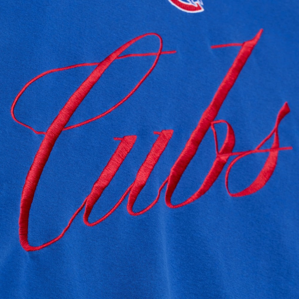 Chicago Cubs Women's Script Sweatshirt Royal | Mitchell & Ness