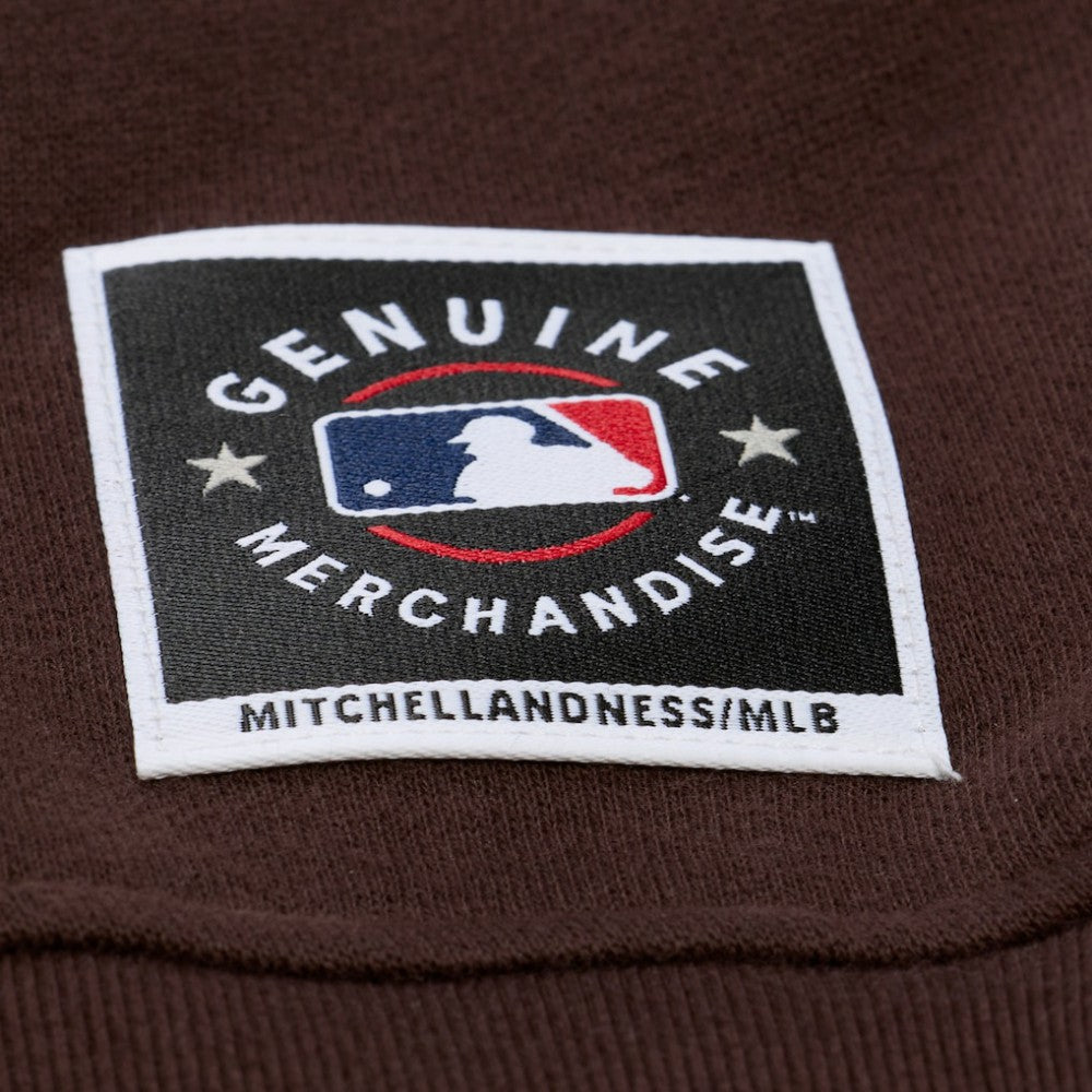 San Diego Padres Women's Script Sweatshirt Brown | Mitchell & Ness