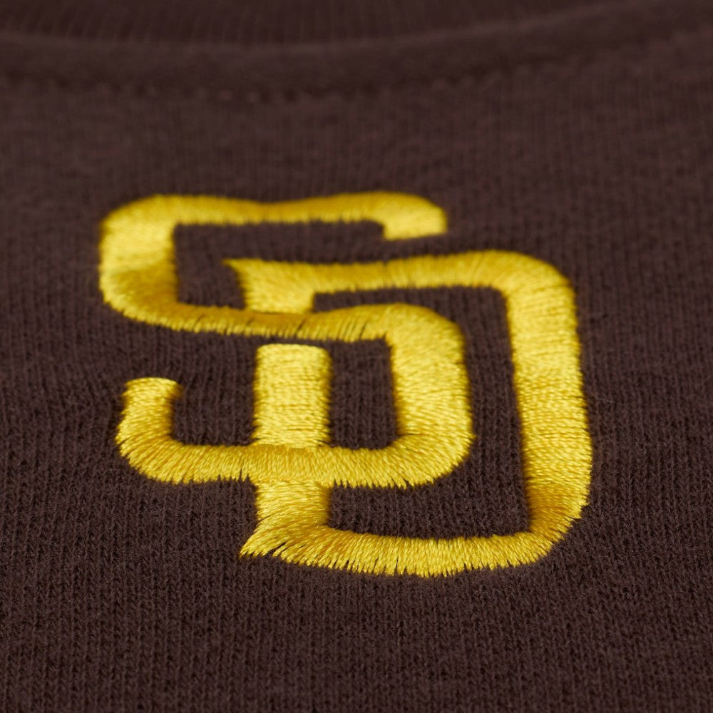 San Diego Padres Women's Script Sweatshirt Brown | Mitchell & Ness