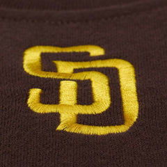 San Diego Padres Women's Script Sweatshirt Brown | Mitchell & Ness