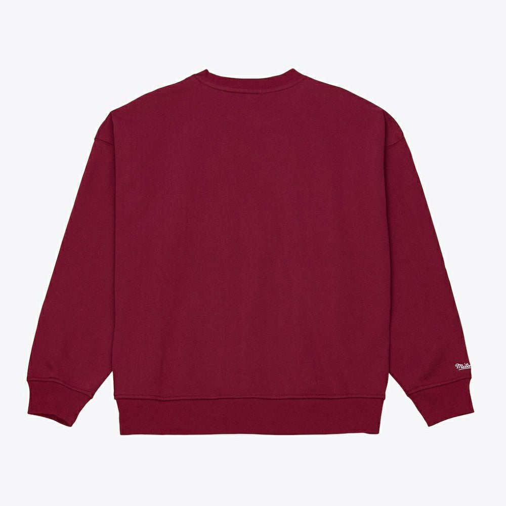 Philadelphia Phillies Women's Script Sweatshirt Burgundy | Mitchell & Ness