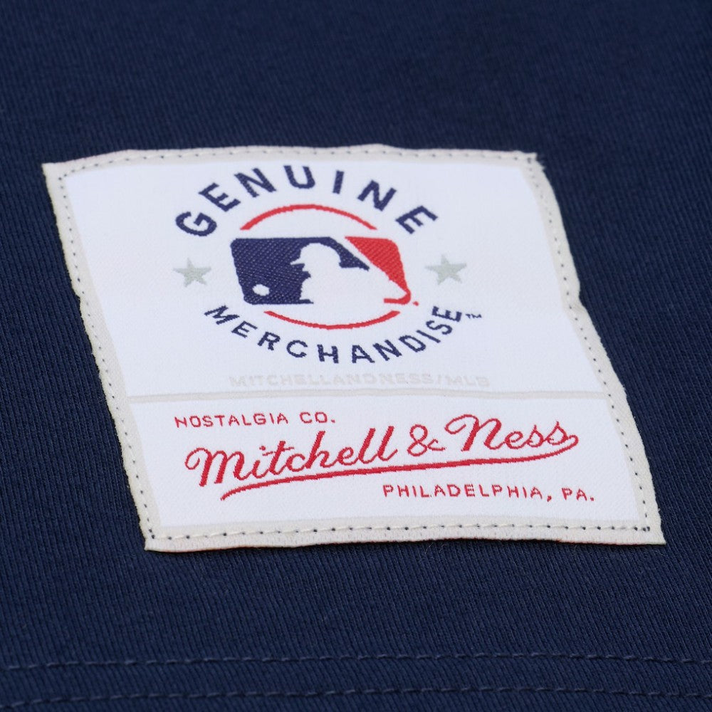 Detroit Tigers Women's Pep Rally Cropped Boxy T-Shirt Navy | Mitchell & Ness