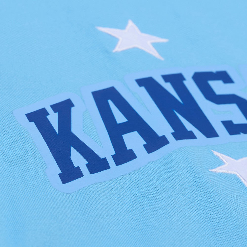 Kansas City Royals Women's Pep Rally Cropped Boxy T-Shirt Light Blue | Mitchell & Ness