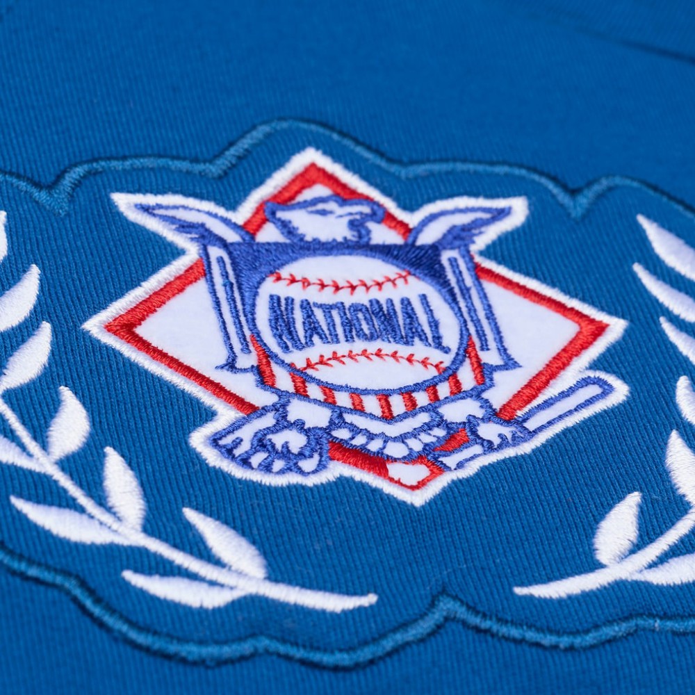 Los Angeles Dodgers Women's Pep Rally Cropped Boxy T-Shirt Royal | Mitchell & Ness