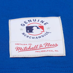 Philadelphia Phillies Women's Pep Rally Cropped Boxy T-Shirt Royal | Mitchell & Ness