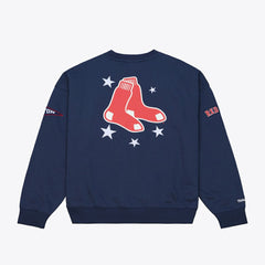 Boston Red Sox Women's Pep Rally Sweatshirt Navy | Mitchell & Ness