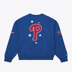 Philadelphia Phillies Women's Pep Rally Sweatshirt Royal | Mitchell & Ness