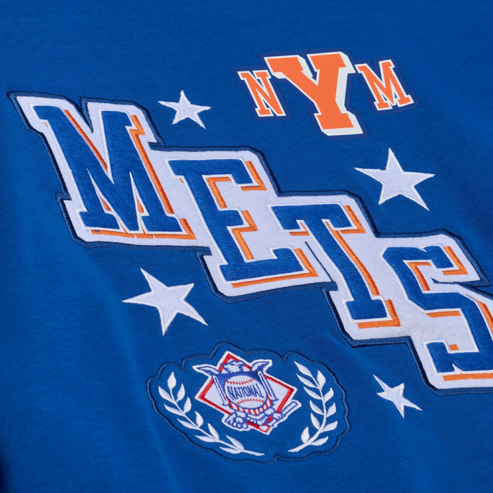 New York Mets Women's Pep Rally Sweatshirt Royal | Mitchell & Ness
