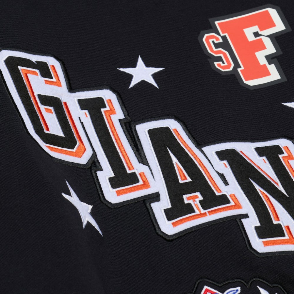 San Francisco Giants Women's Pep Rally Sweatshirt Black | Mitchell & Ness