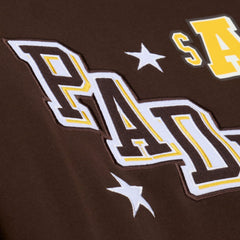 San Diego Padres Women's Pep Rally Sweatshirt Brown | Mitchell & Ness
