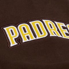 San Diego Padres Women's Pep Rally Sweatshirt Brown | Mitchell & Ness