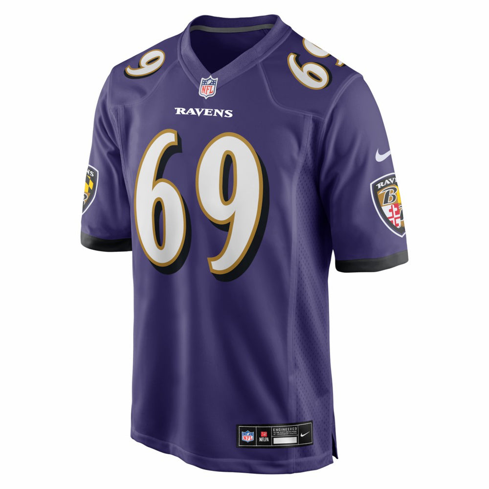 Josh Tupou Baltimore Ravens Team Game Jersey - Purple