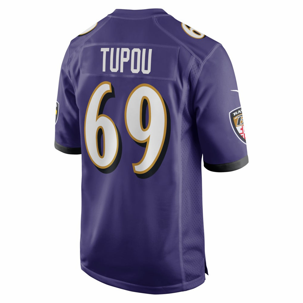 Josh Tupou Baltimore Ravens Team Game Jersey - Purple