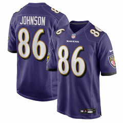 Cornelius Johnson Baltimore Ravens Team Game Jersey - Purple