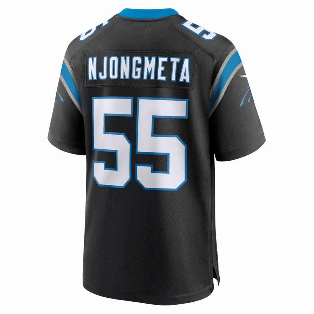 Maema Njongmeta Carolina Panthers Team Game Jersey - Black