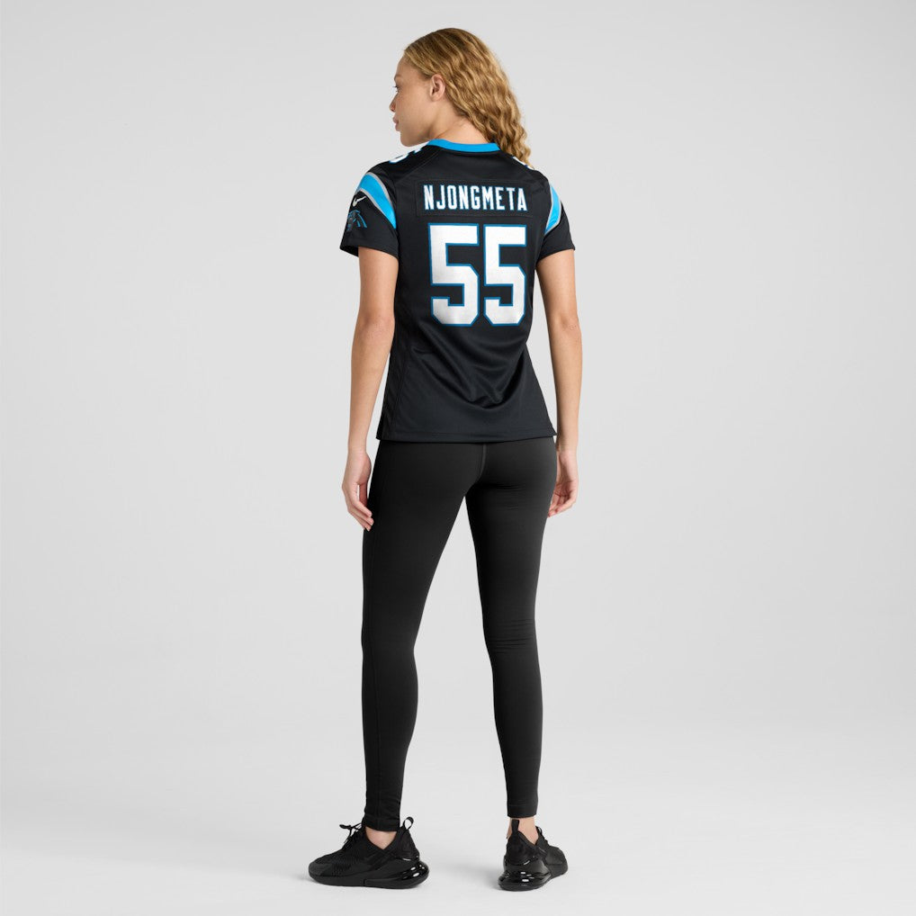 Maema Njongmeta Carolina Panthers Women's Team Game Jersey - Black
