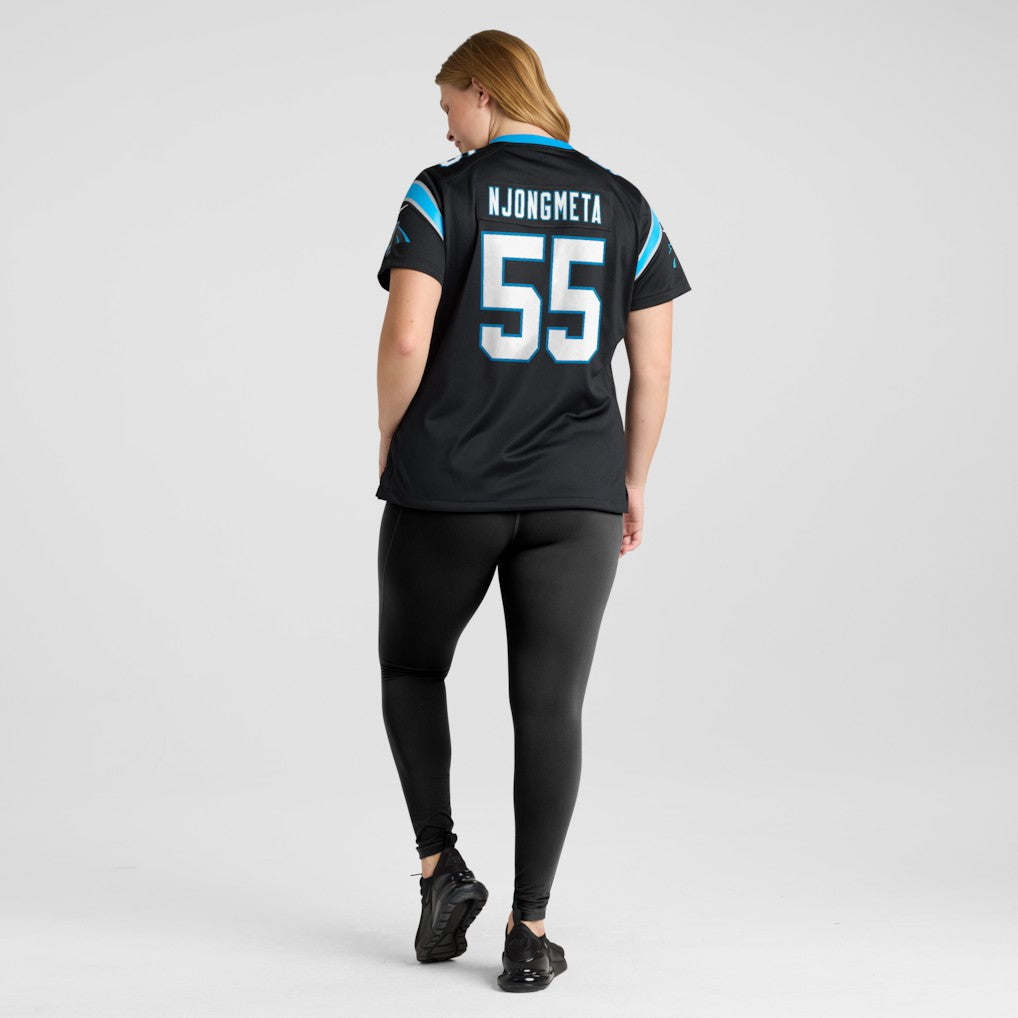 Maema Njongmeta Carolina Panthers Women's Team Game Jersey - Black