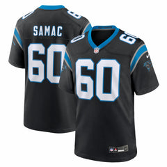 Nick Samac Carolina Panthers Team Game Jersey - Black