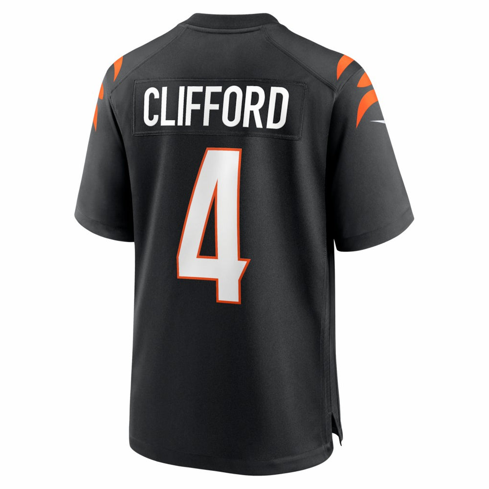 Sean Clifford Cincinnati Bengals Team Game Jersey - Black