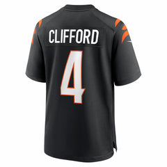 Sean Clifford Cincinnati Bengals Team Game Jersey - Black