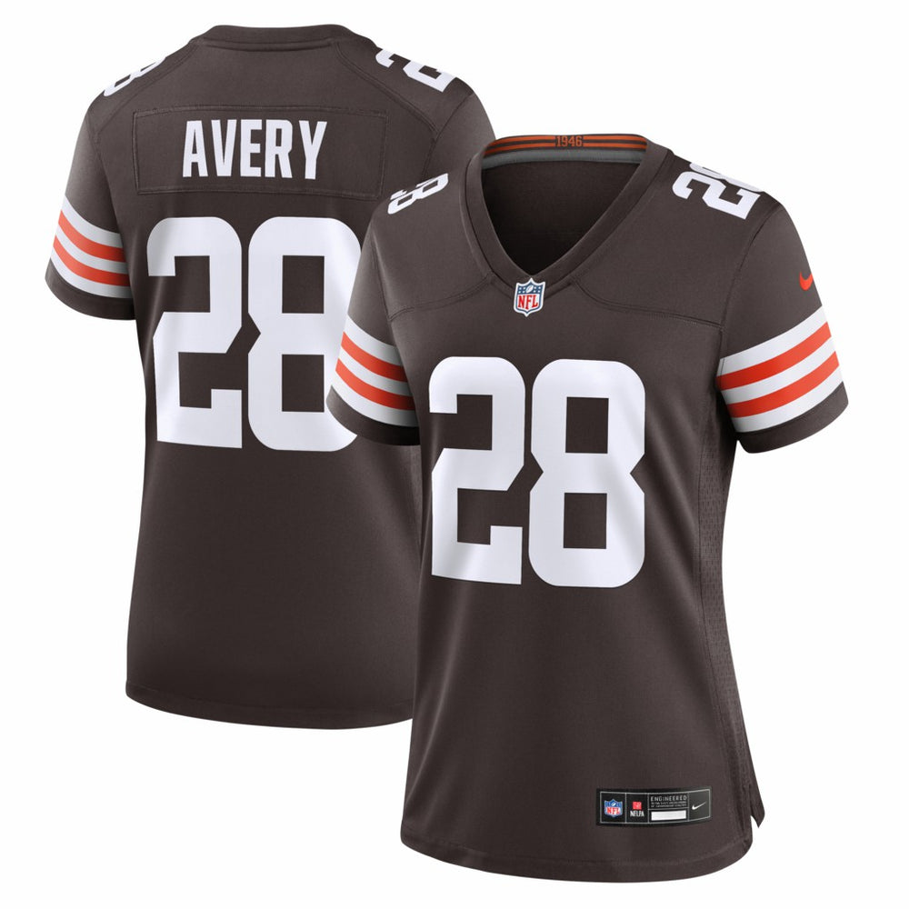 Tre Avery Cleveland Browns Women's Team Game Jersey - Brown