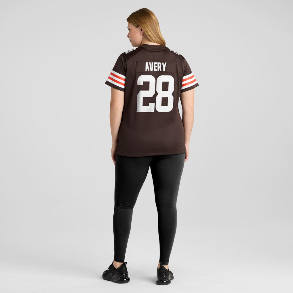 Tre Avery Cleveland Browns Women's Team Game Jersey - Brown