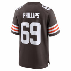 Tyre Phillips Cleveland Browns Team Game Jersey - Brown