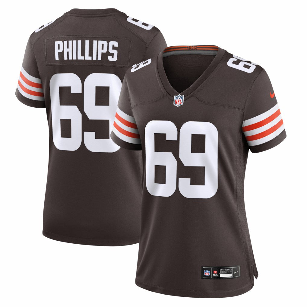 Tyre Phillips Cleveland Browns Women's Team Game Jersey - Brown