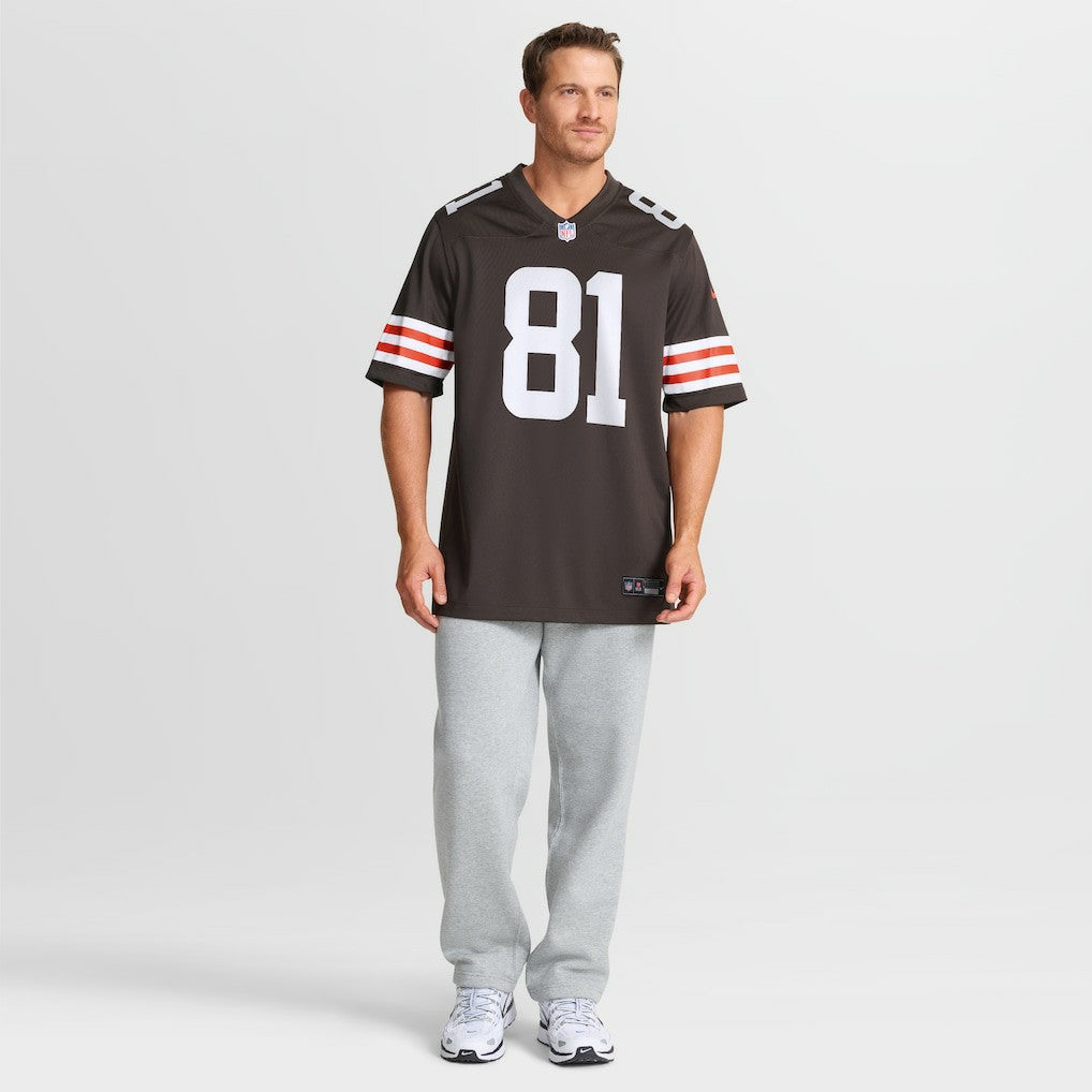 Luke Floriea Cleveland Browns Team Game Jersey - Brown