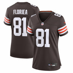 Luke Floriea Cleveland Browns Women's Team Game Jersey - Brown