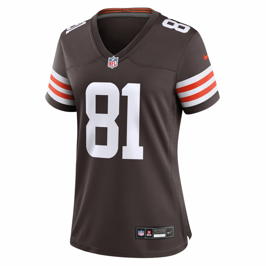 Luke Floriea Cleveland Browns Women's Team Game Jersey - Brown
