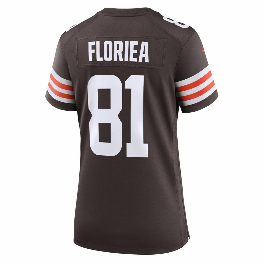 Luke Floriea Cleveland Browns Women's Team Game Jersey - Brown