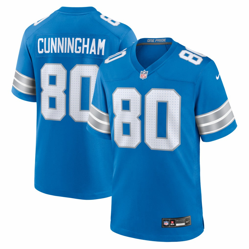Malik Cunningham Detroit Lions Team Game Jersey - Blue