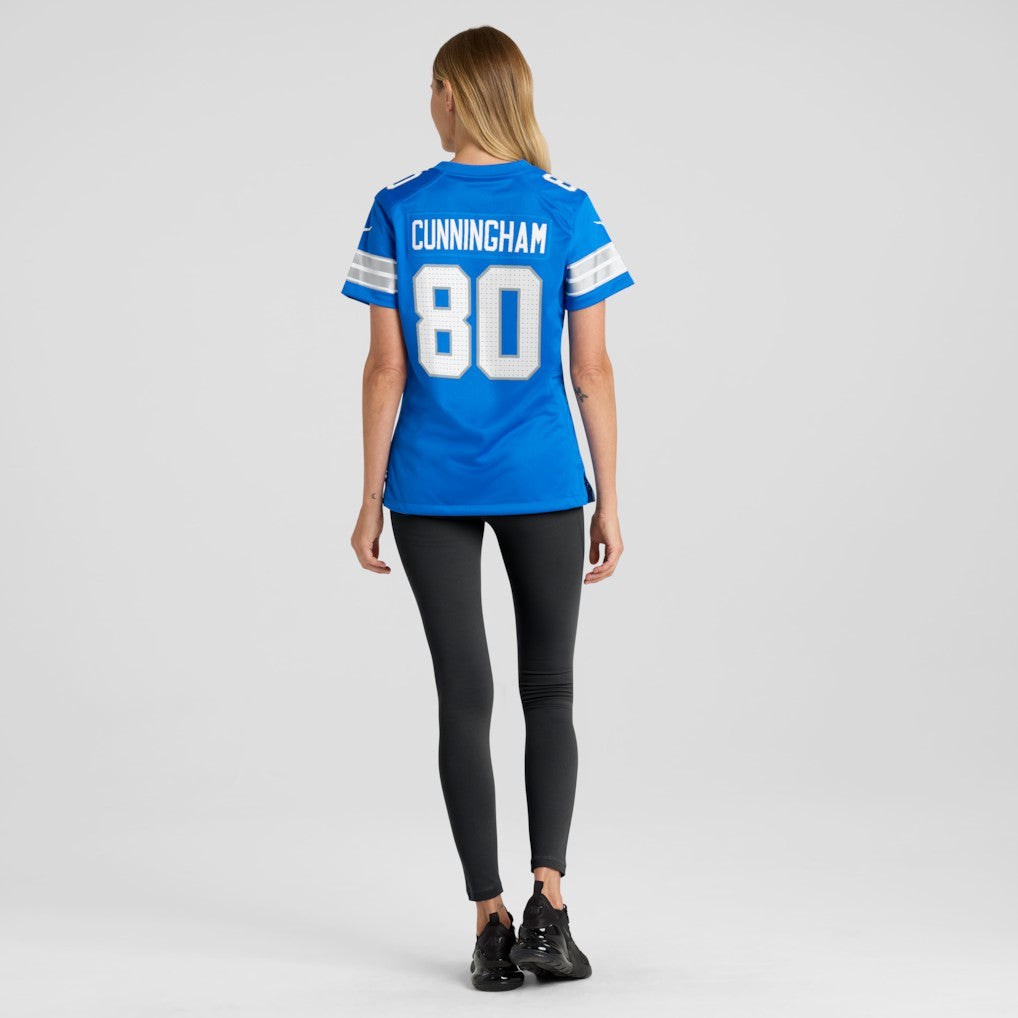 Malik Cunningham Detroit Lions Women's Team Game Jersey - Blue