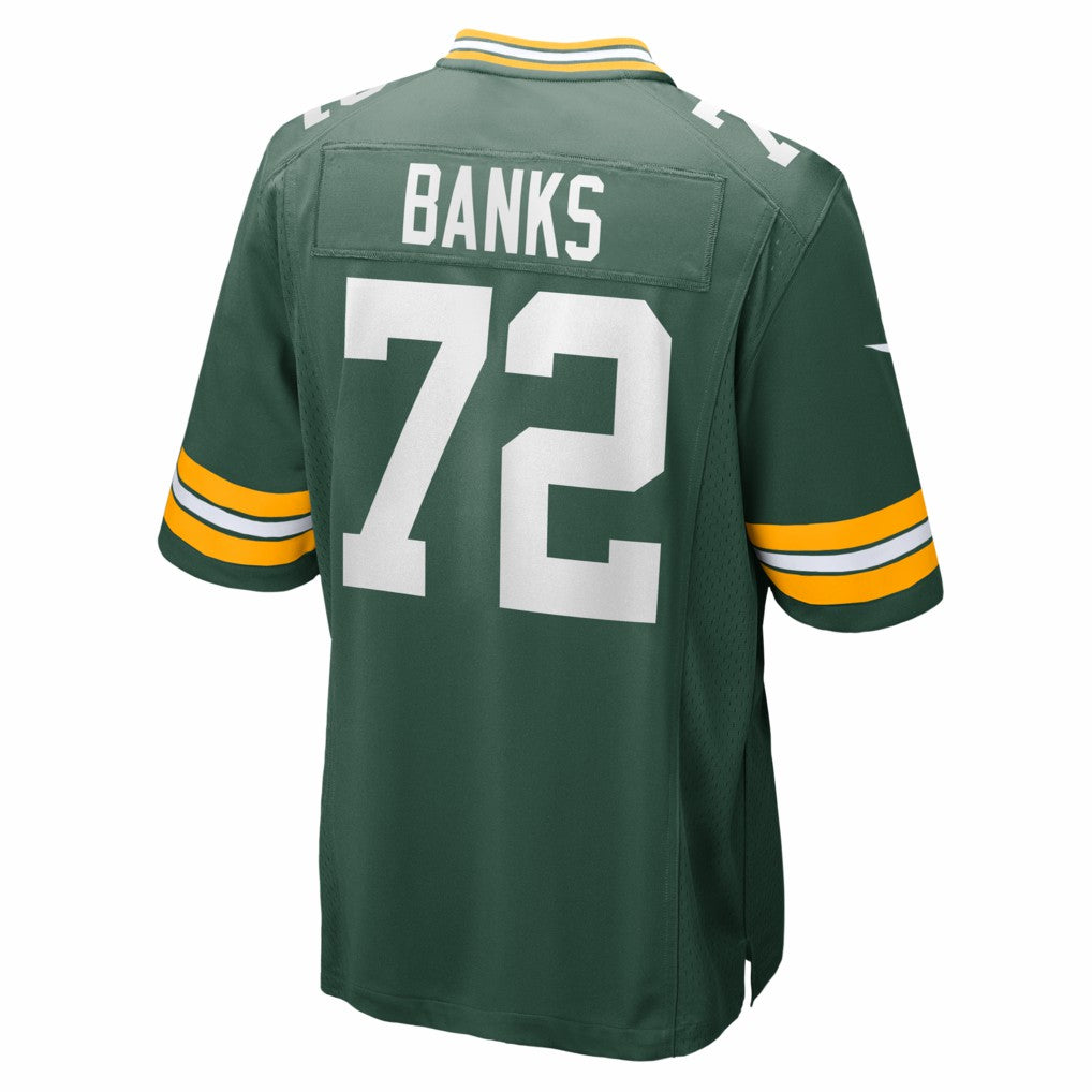Brant Banks Green Bay Packers Team Game Jersey - Green