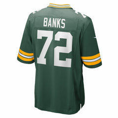 Brant Banks Green Bay Packers Team Game Jersey - Green