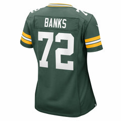 Brant Banks Green Bay Packers Women's Team Game Jersey - Green