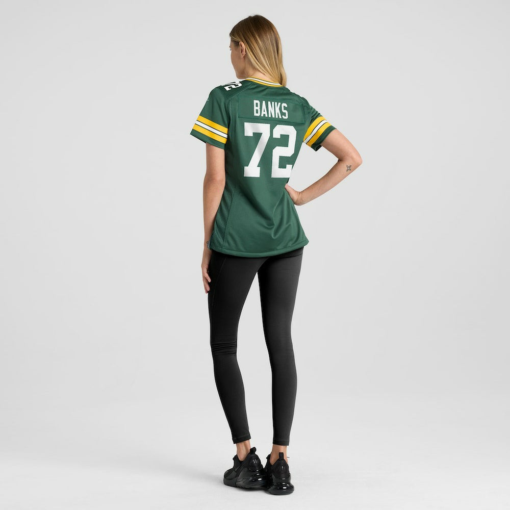 Brant Banks Green Bay Packers Women's Team Game Jersey - Green