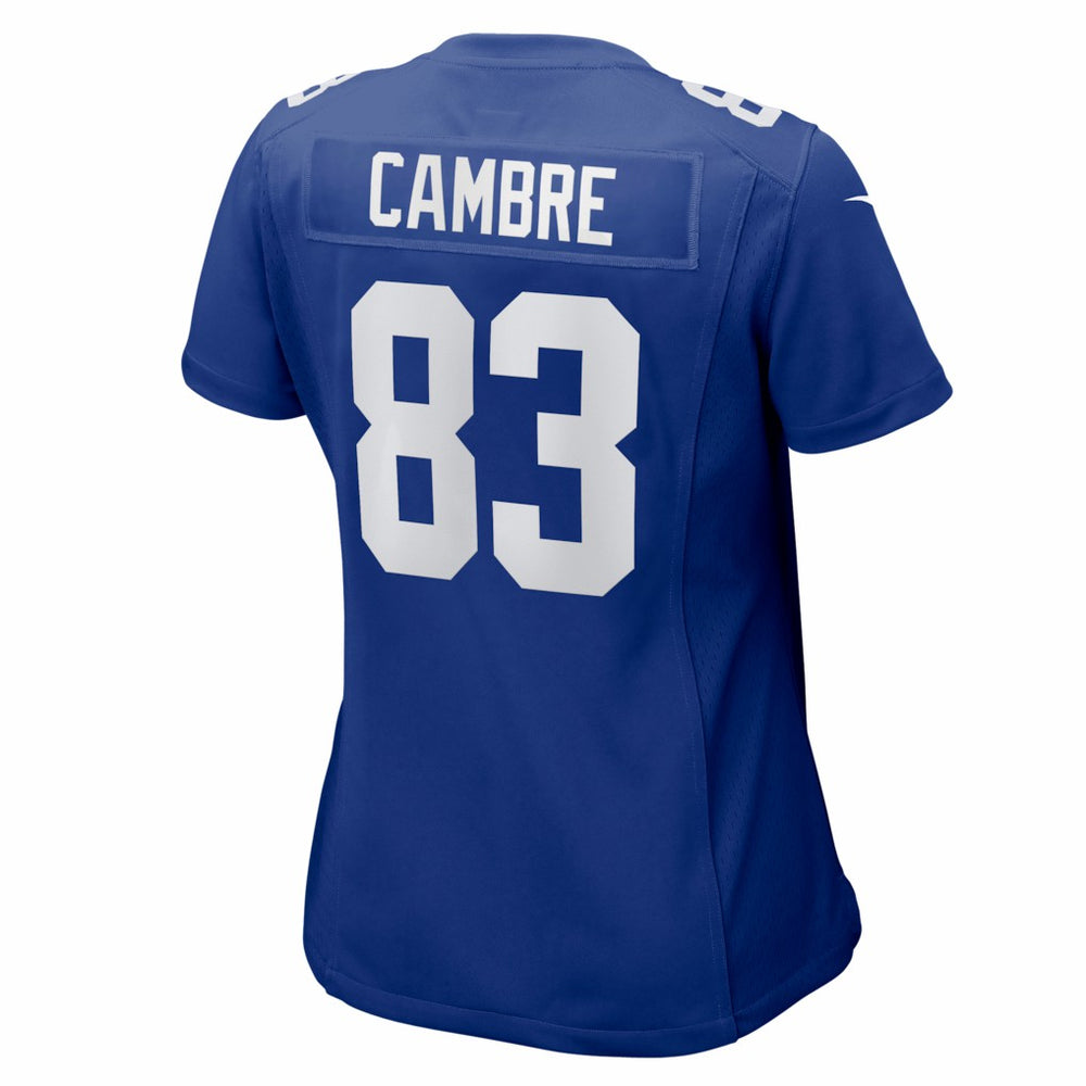 Dalen Cambre New York Giants Women's Team Game Jersey - Royal