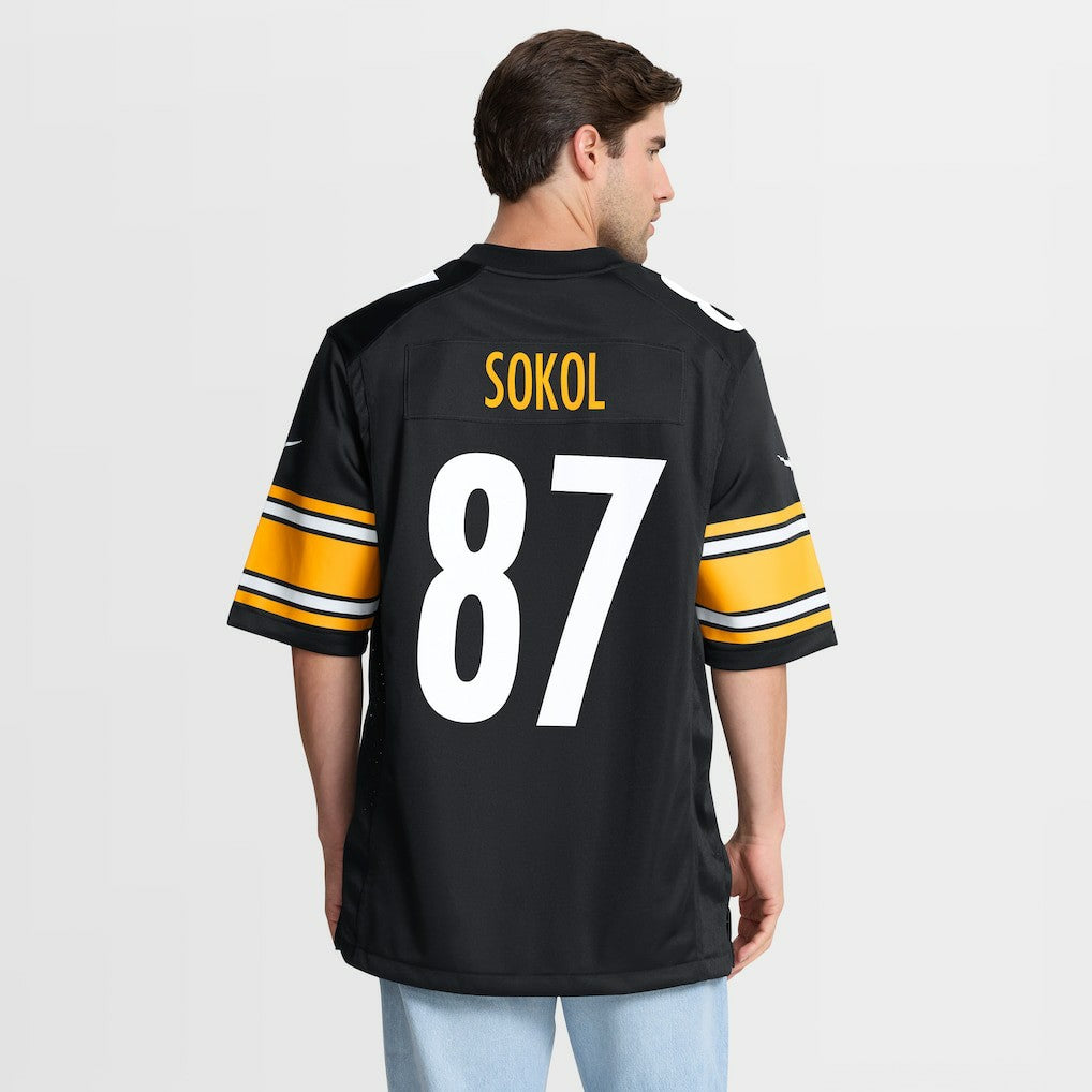 Matt Sokol Pittsburgh Steelers Team Game Jersey - Black