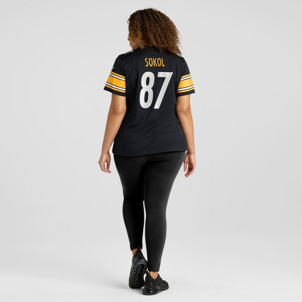 Matt Sokol Pittsburgh Steelers Women's Team Game Jersey - Black