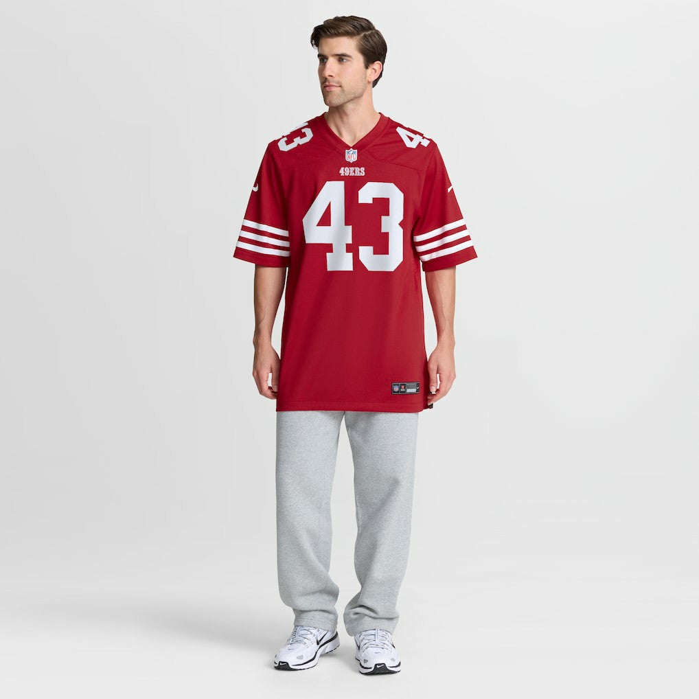 Messiah Swinson San Francisco 49ers Team Game Jersey - Scarlet